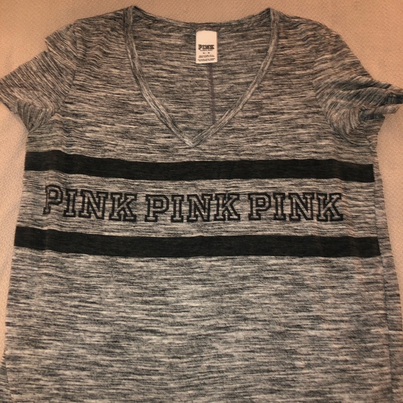 VS PINK V-Neck Tee - Picture 1 of 3
